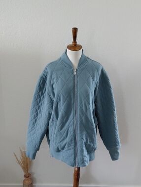 Athleta Retroplush Bomber Jacket
